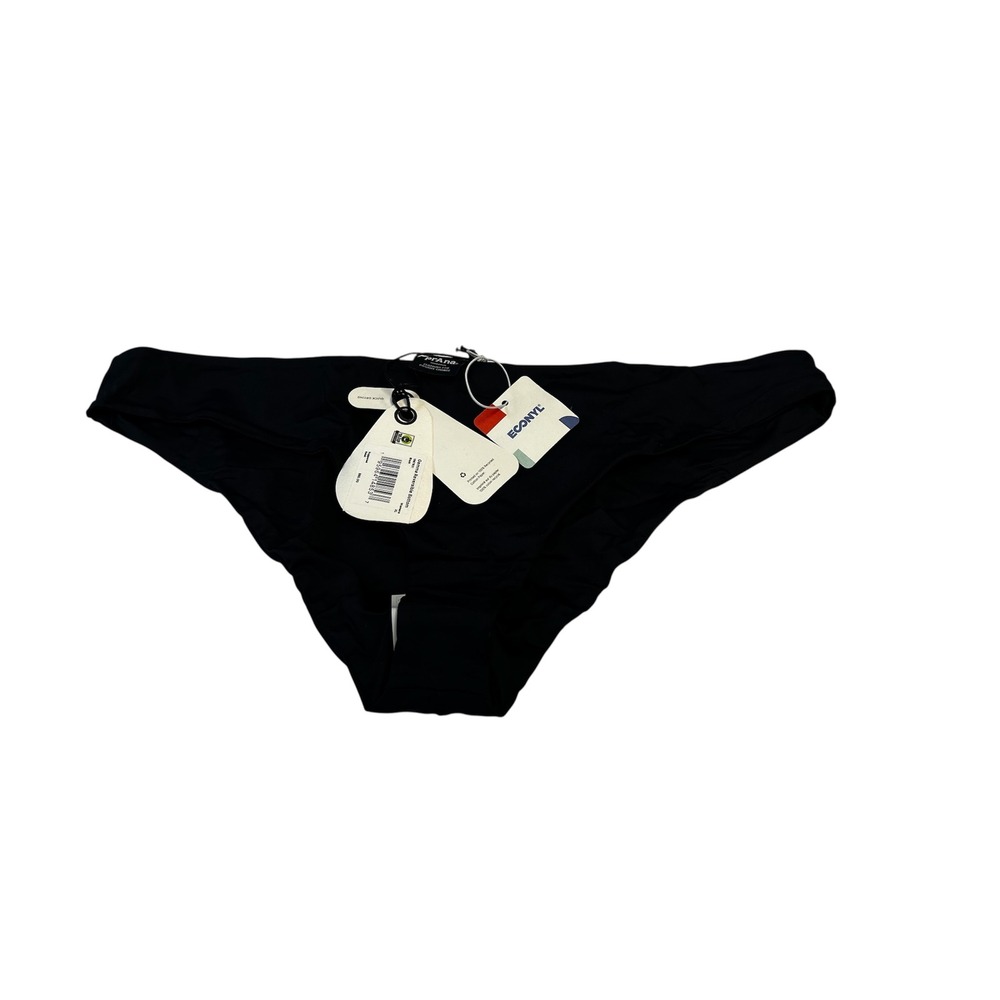 Prana‎ Women's Gemma Reversible Bikini Bottoms Black Recycled XL Swimsuit NWT